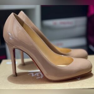 Christian Louboutin Simple Pump 100 – Pound Calf Nude – Rounded Toe – Worn Once